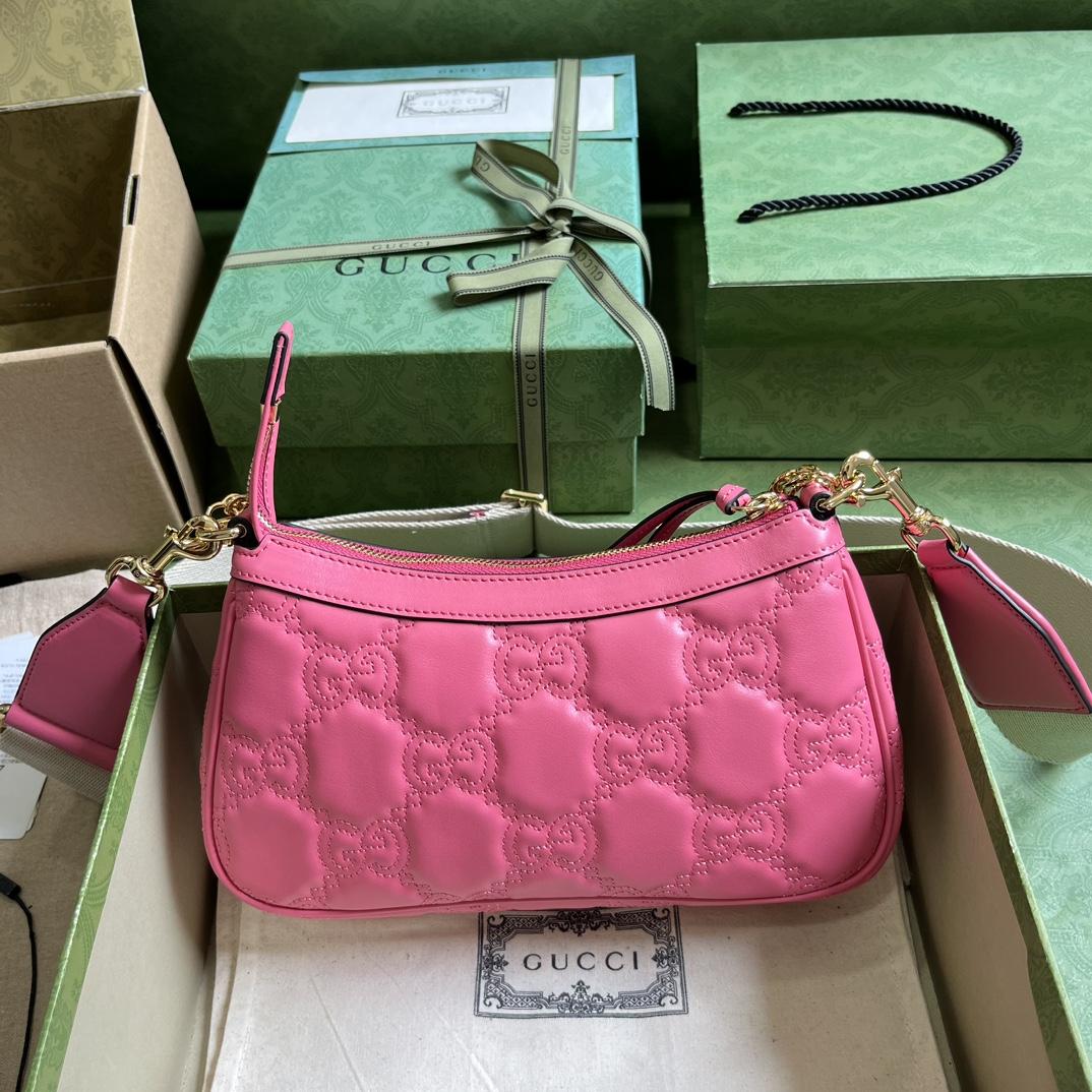Gucci GG Matelassé Handbag(25-15-8cm) - DopestKickz