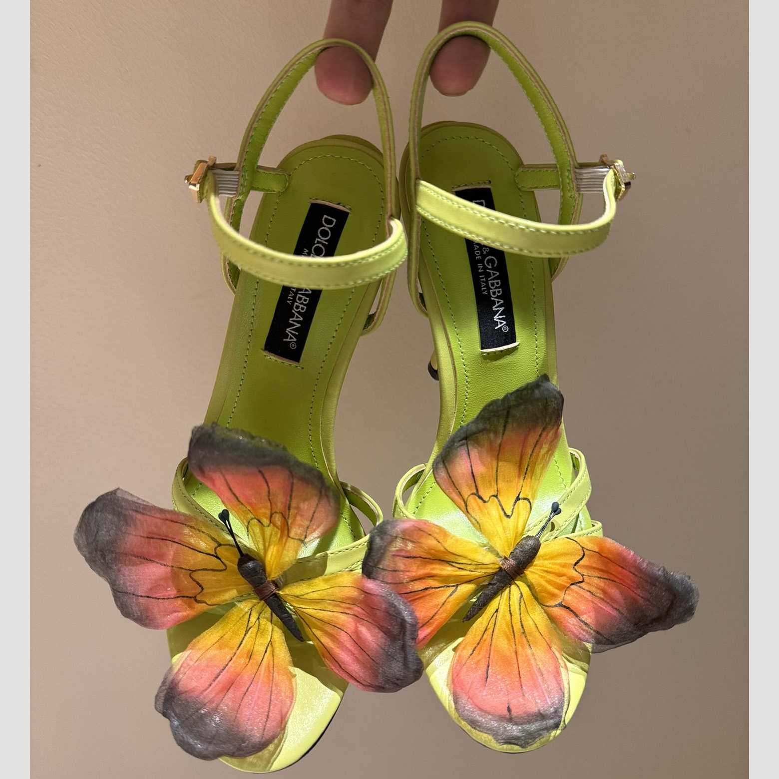 Dolce & Gabbana Butterfly Appliqué Sandals - DopestKickz