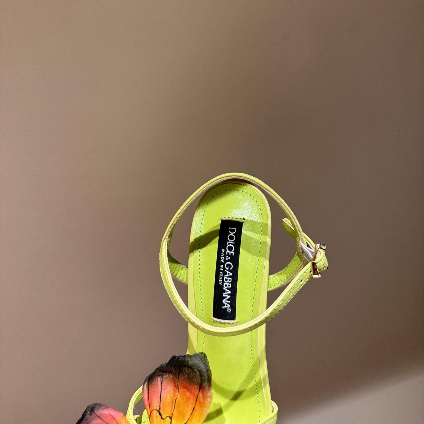 Dolce & Gabbana Butterfly Appliqué Sandals - DopestKickz