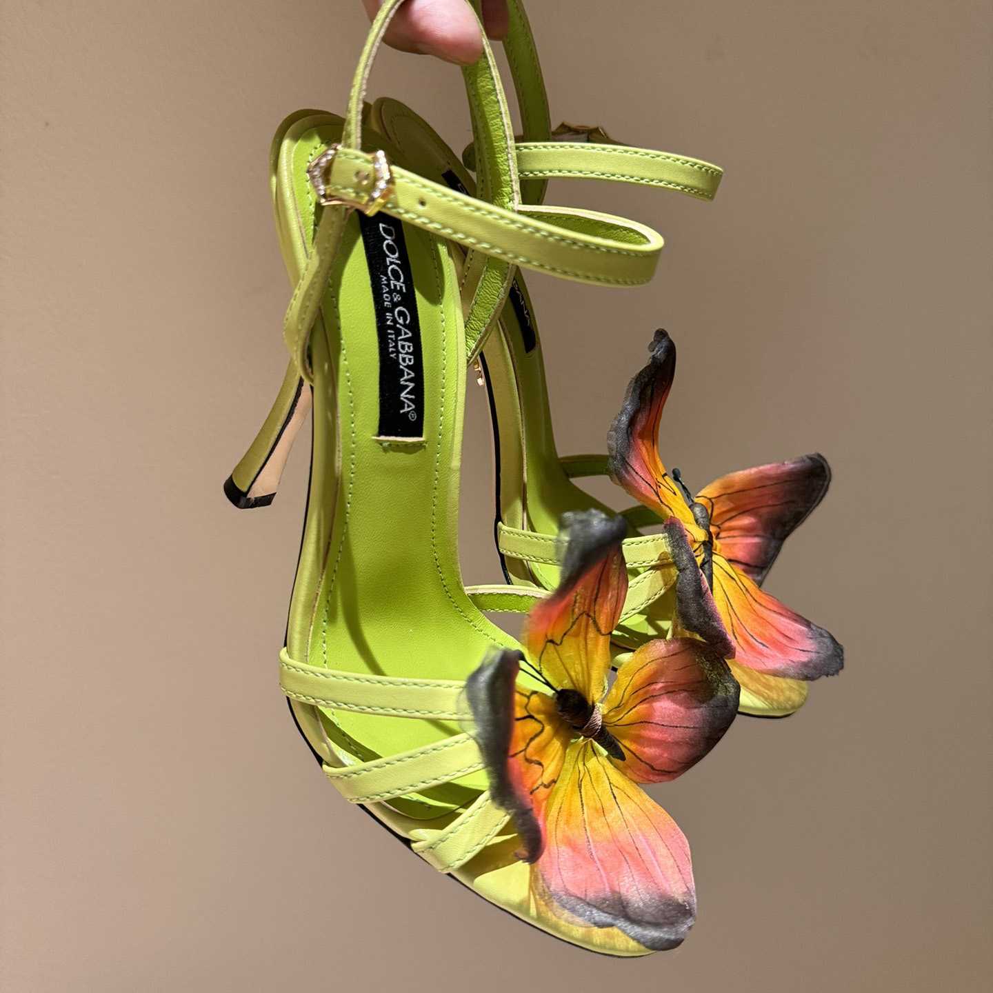 Dolce & Gabbana Butterfly Appliqué Sandals - DopestKickz