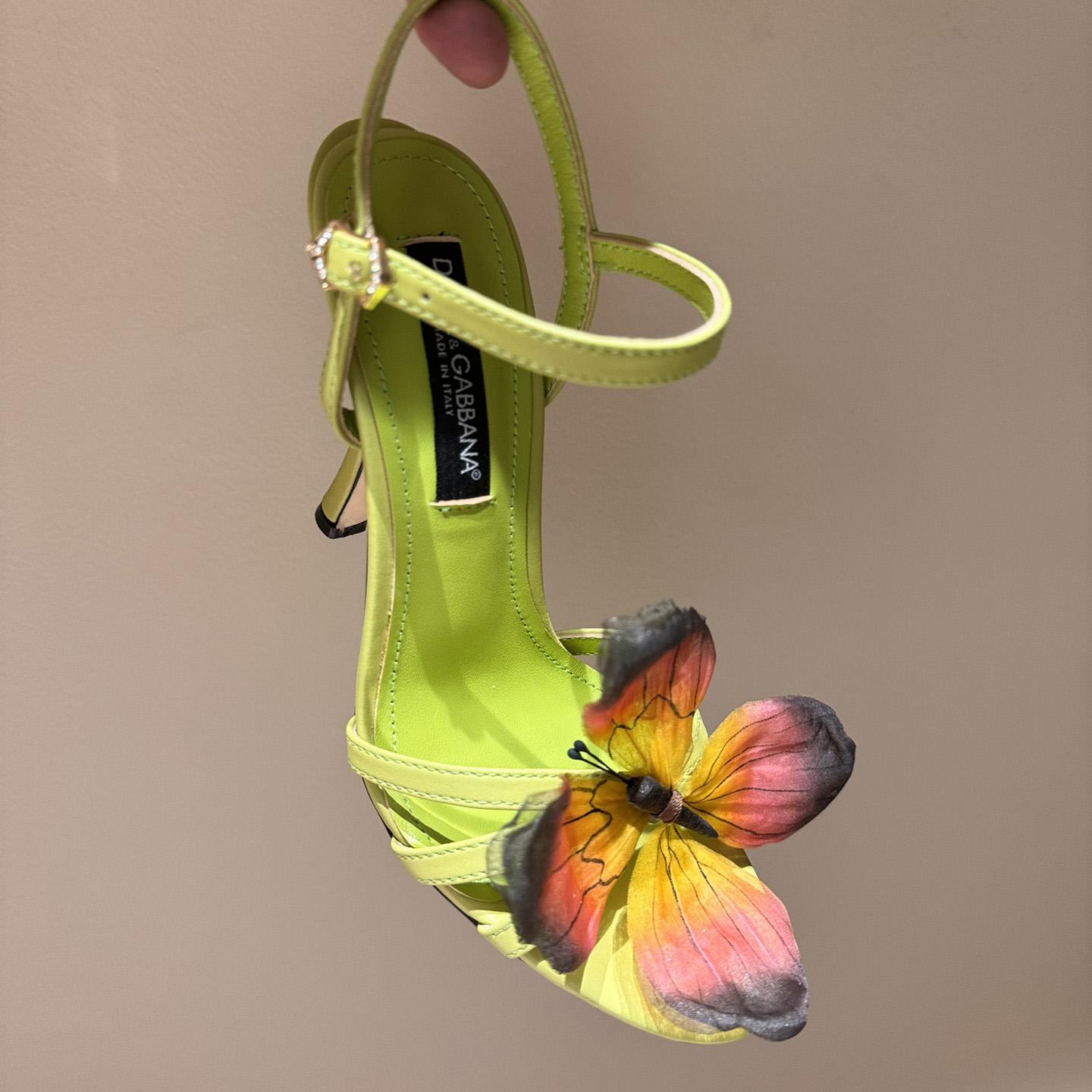Dolce & Gabbana Butterfly Appliqué Sandals - DopestKickz