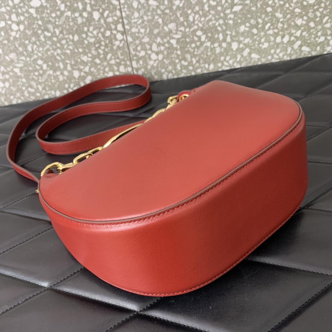 Valenti VLogo Moon Mini Hobo Bag In Nappa Leather With Chain - DopestKickz