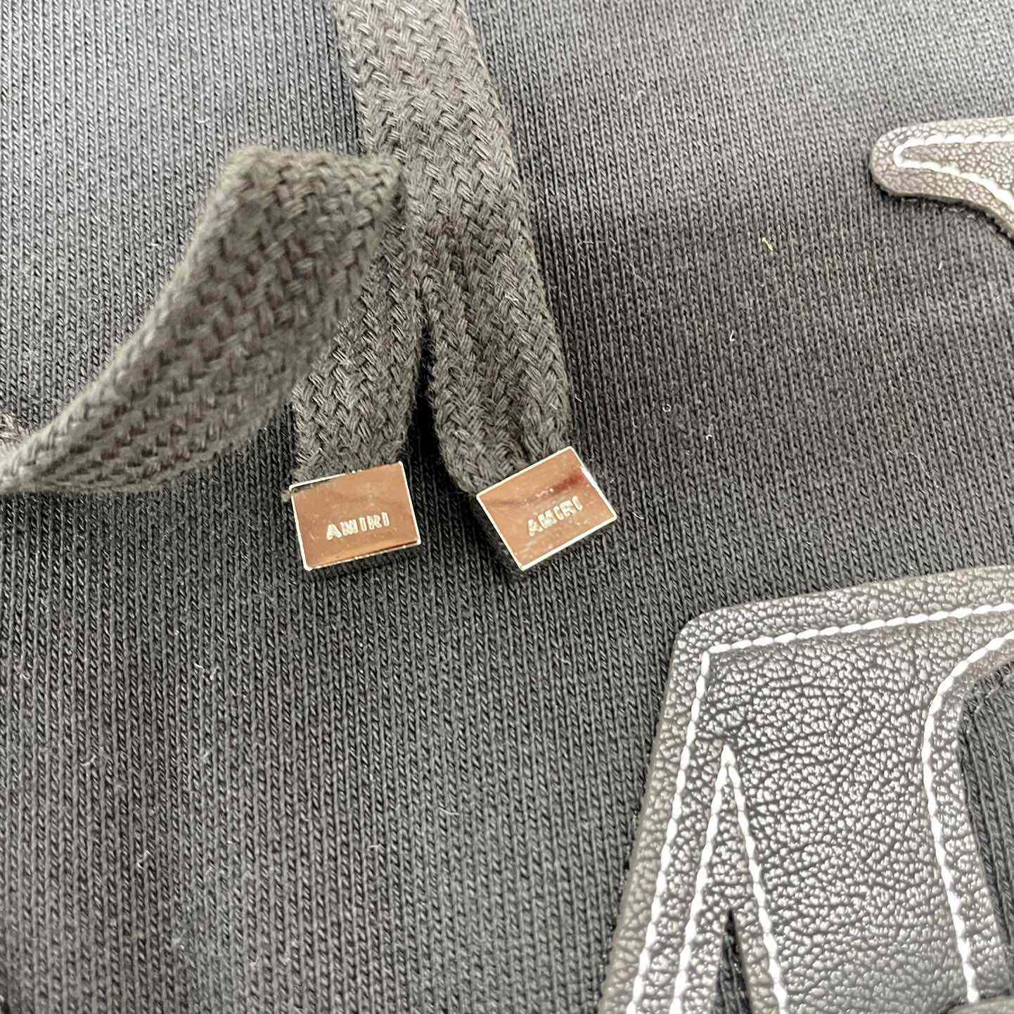 Amiri Logo Patch Drawstring Hoodie - DopestKickz