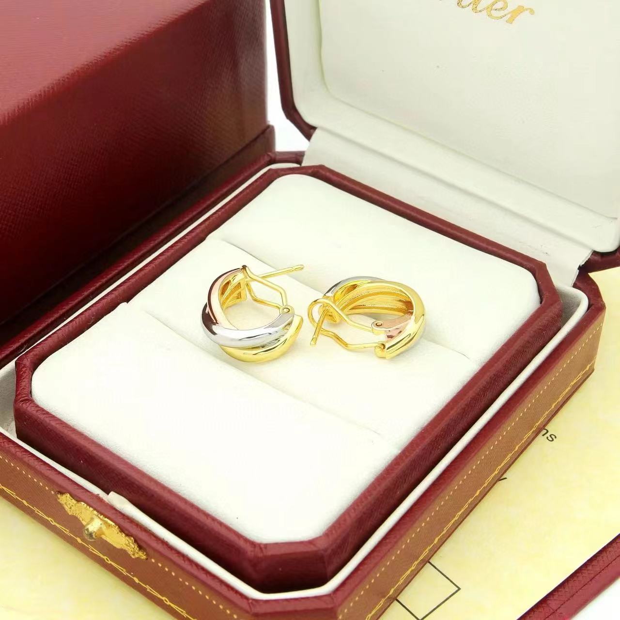 Cartier  'Trinity' Hoop Earrings - DopestKickz