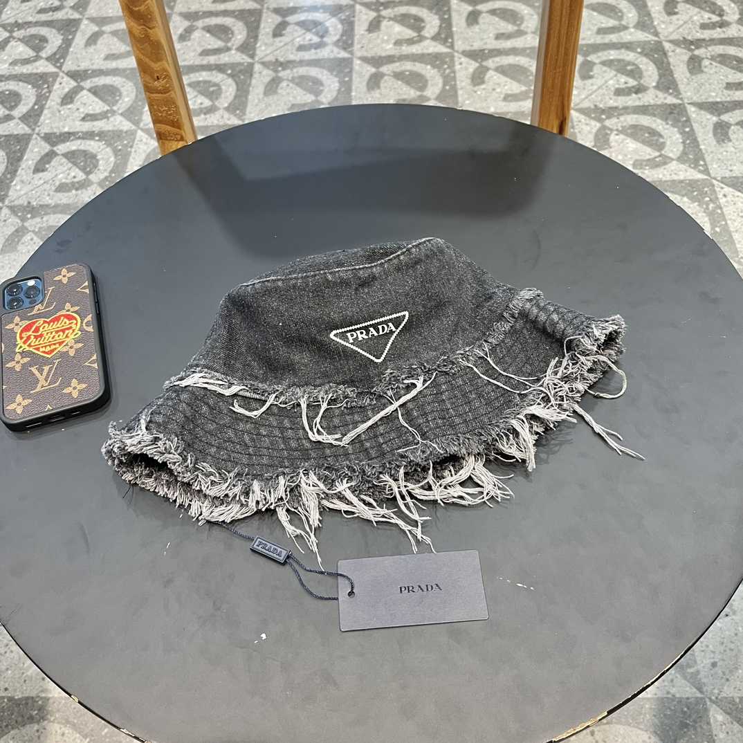Prada Denim Bucket Hat - DopestKickz