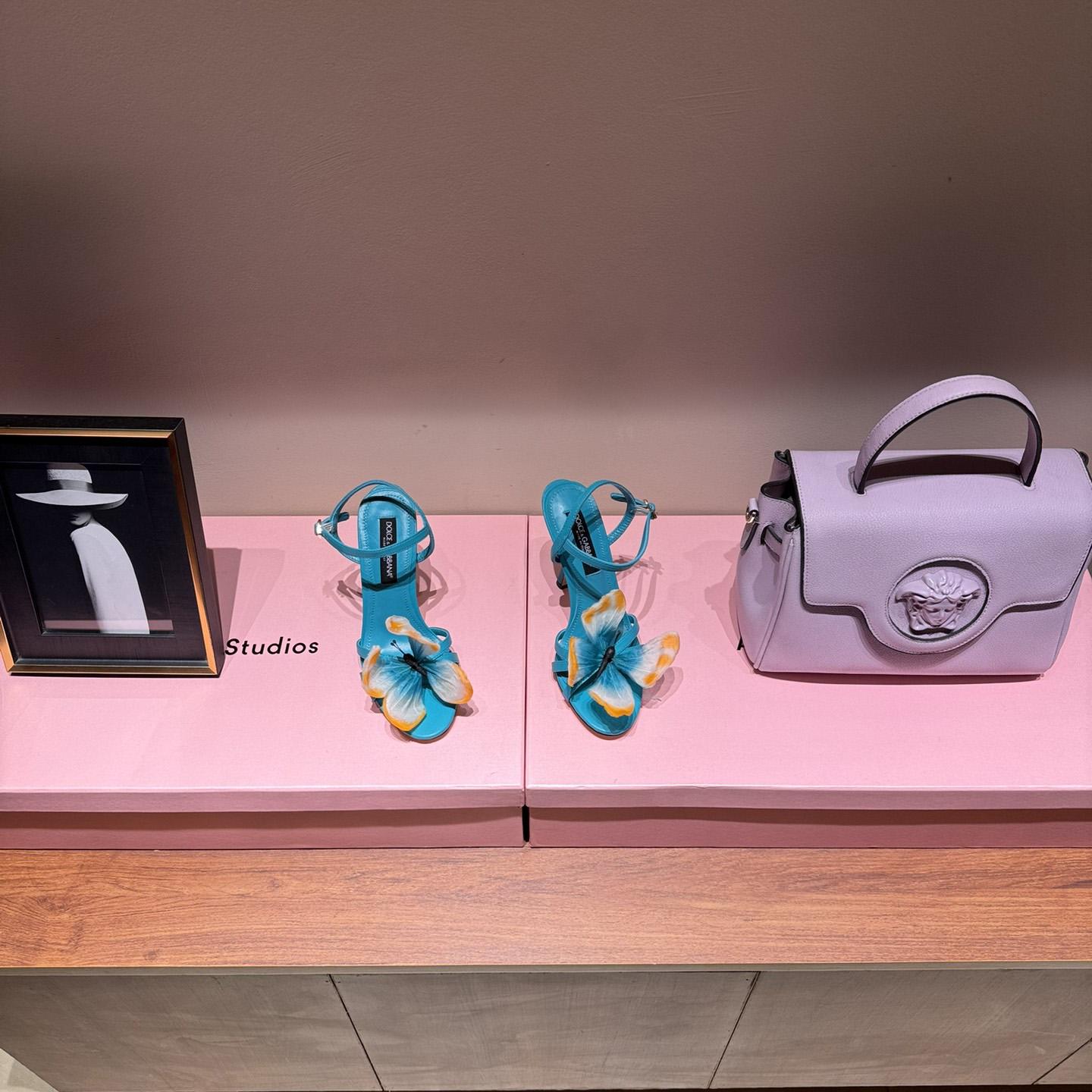Dolce & Gabbana Butterfly Appliqué Sandals - DopestKickz