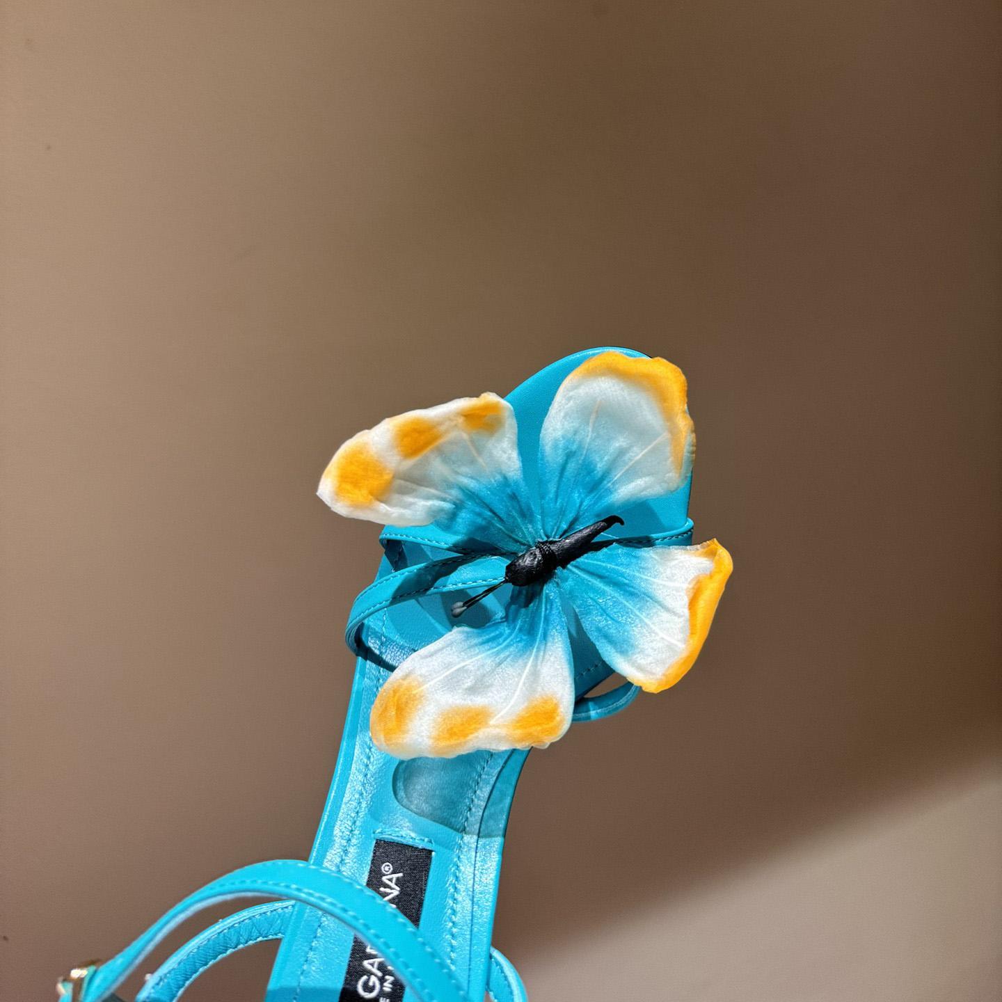 Dolce & Gabbana Butterfly Appliqué Sandals - DopestKickz
