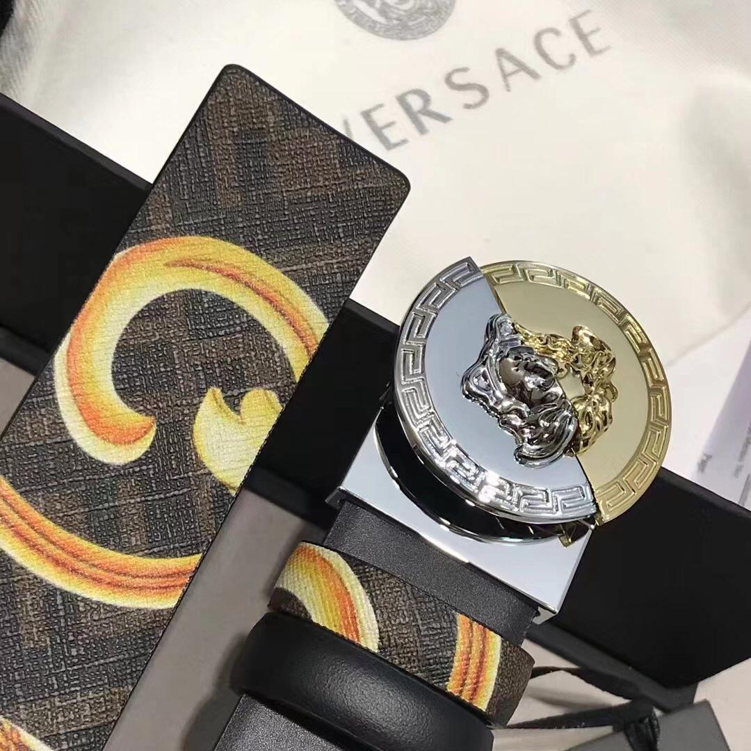 Versace Leather Belt   35mm - DopestKickz