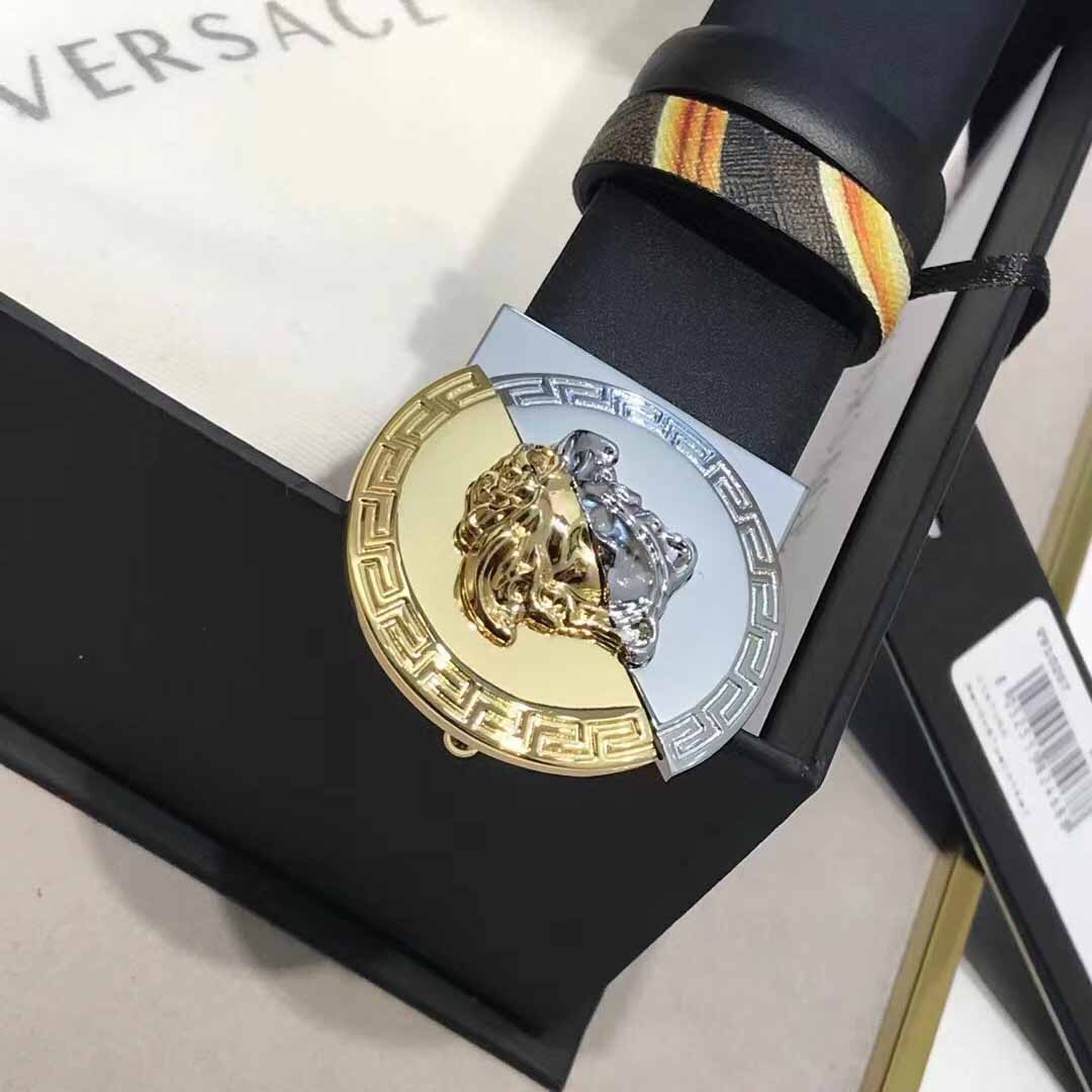 Versace Leather Belt   35mm - DopestKickz