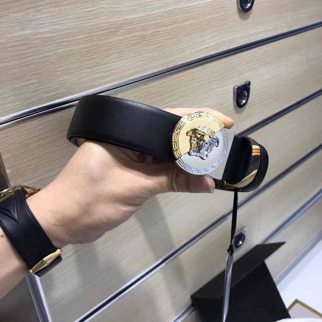 Versace Leather Belt   35mm - DopestKickz