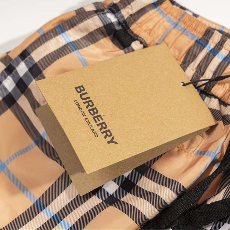 Burberry Check Swim Shorts - DopestKickz