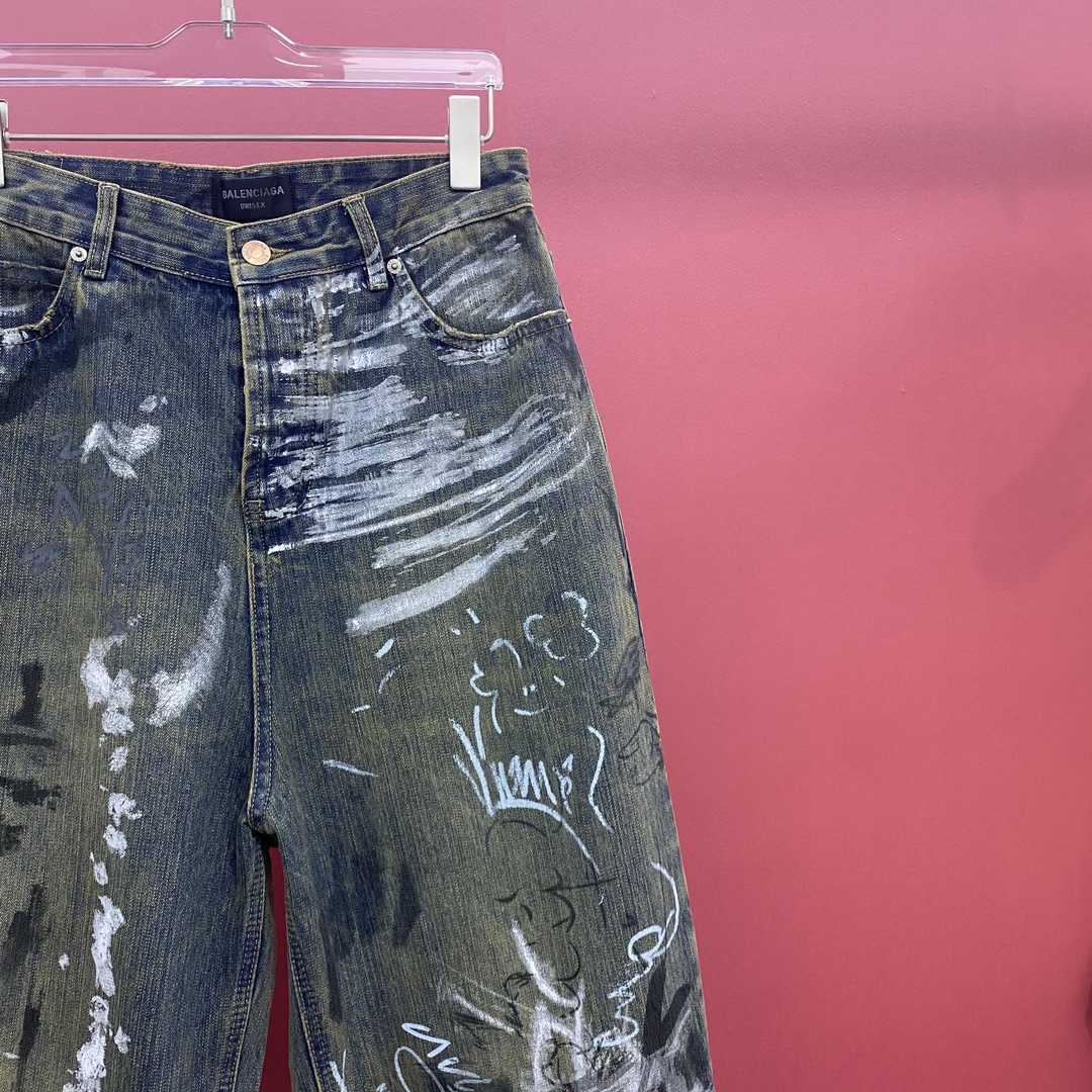 Balenciaga  Graffiti Baggy Jeans - DopestKickz