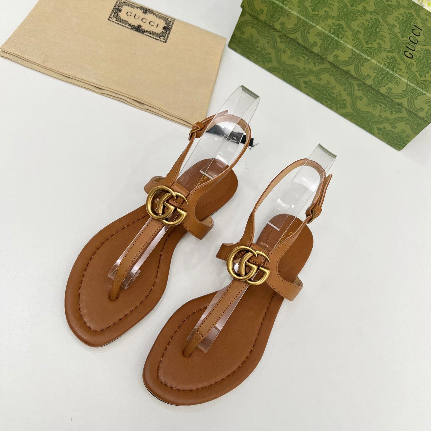 Gucci Women's Double G Thong Sandal - DopestKickz