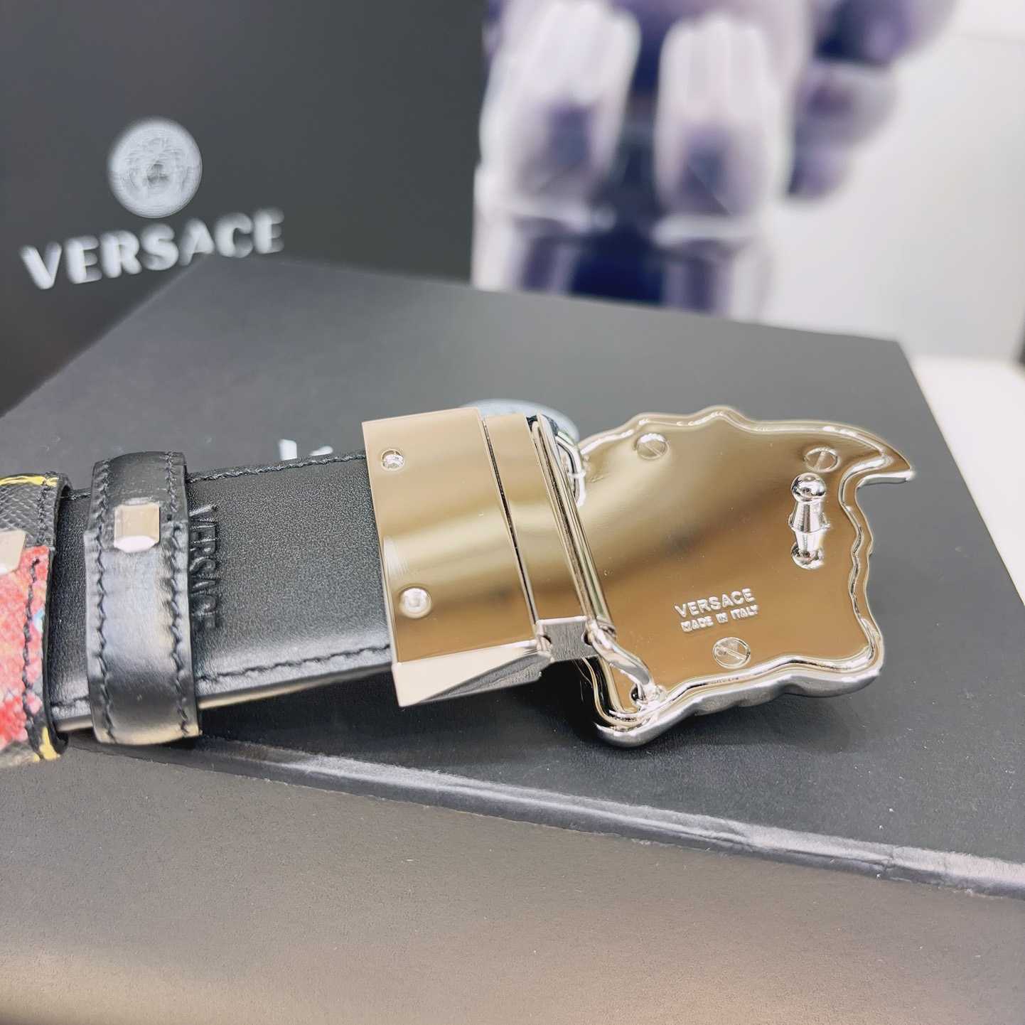 Versace Reversible Barocco Leather Belt  40mm - DopestKickz