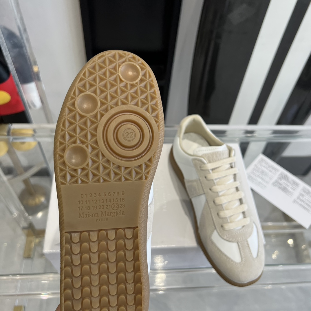 Maison Margiela Suede And Fabric Sneakers - DopestKickz