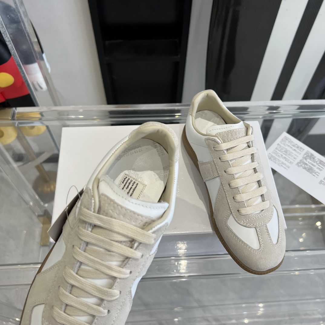 Maison Margiela Suede And Fabric Sneakers - DopestKickz
