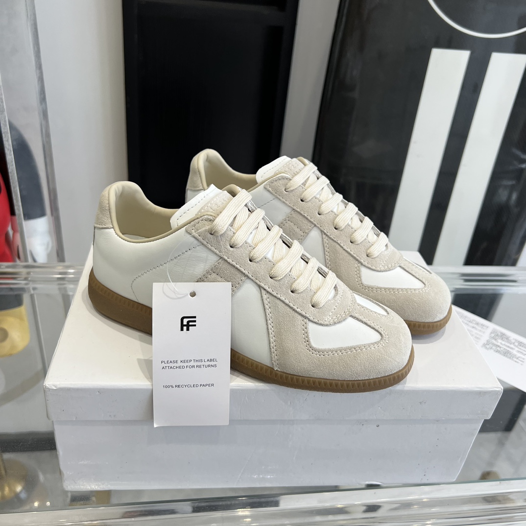Maison Margiela Suede And Fabric Sneakers - DopestKickz