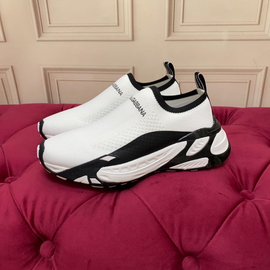 Dolce & Gabbana Stretch Mesh Fast Sneaker 'White' - DopestKickz
