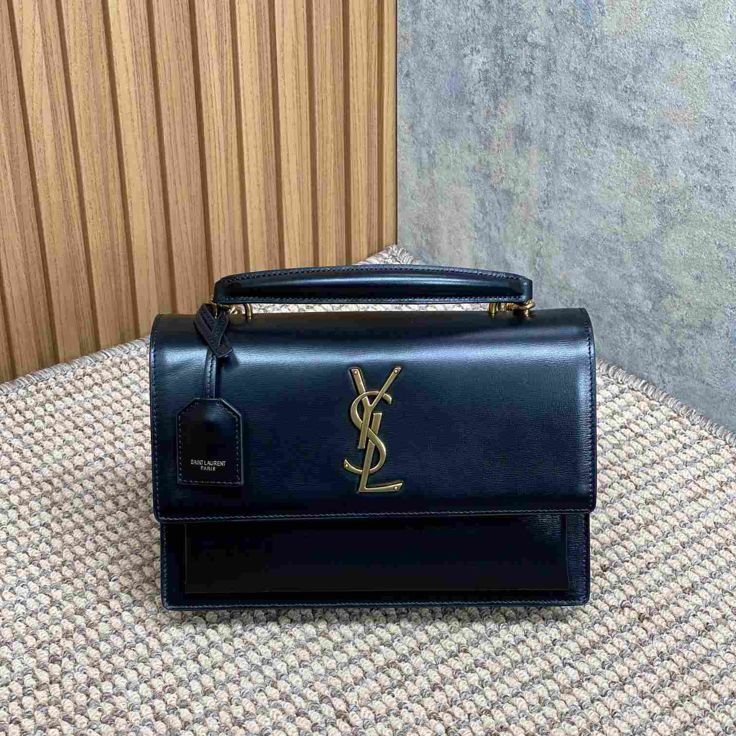 Saint Laurent Women Sunset Medium Leather Shoulder Bag （25*18*7cm） - DopestKickz