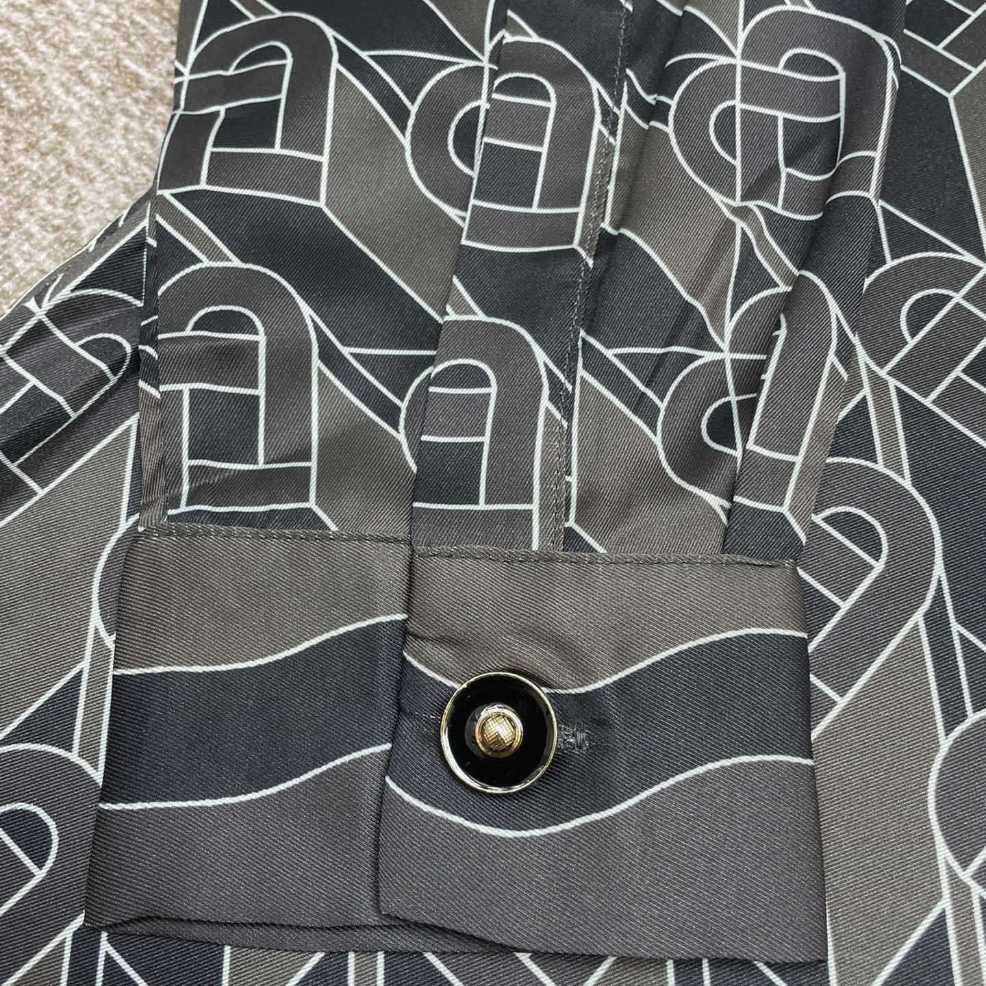 Casablanca Heart Monogram-print Silk Shirt  CA3462 - DopestKickz