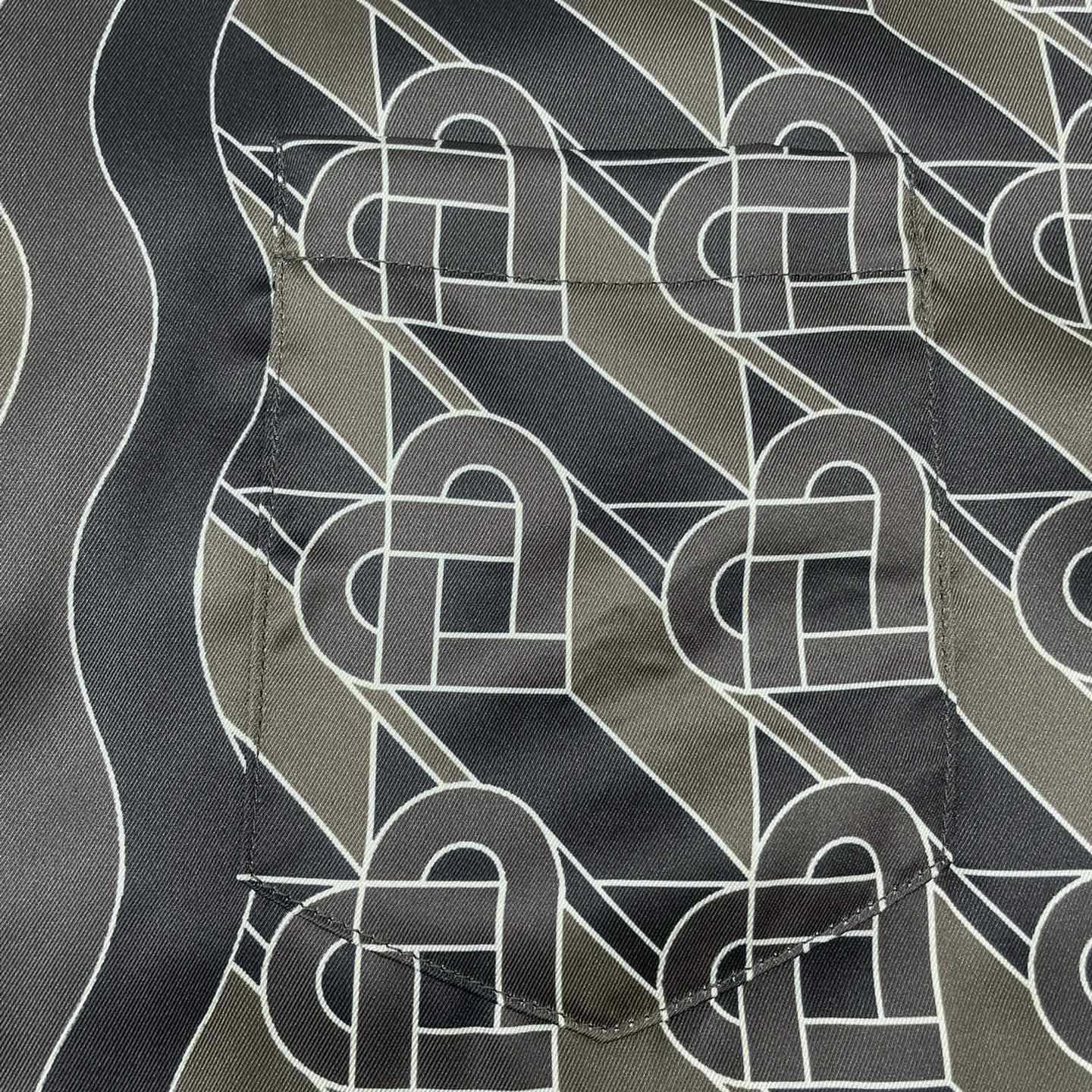 Casablanca Heart Monogram-print Silk Shirt  CA3462 - DopestKickz