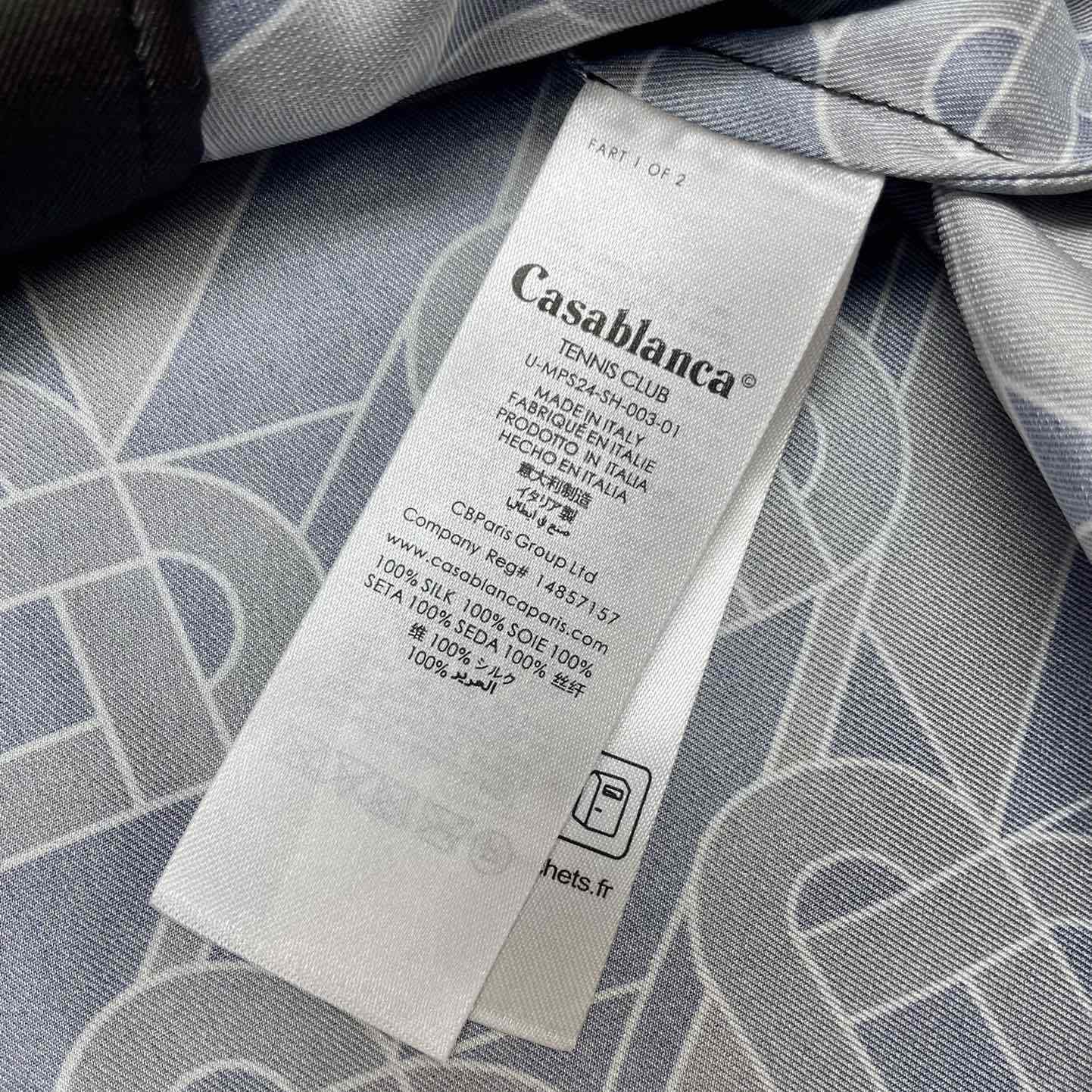 Casablanca Heart Monogram-print Silk Shirt  CA3462 - DopestKickz