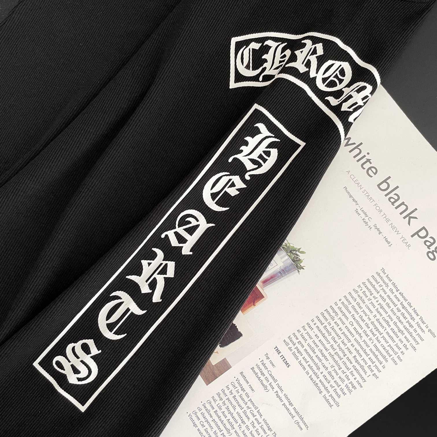 Chrome Hearts Black Vertical Logo Tank Top - DopestKickz