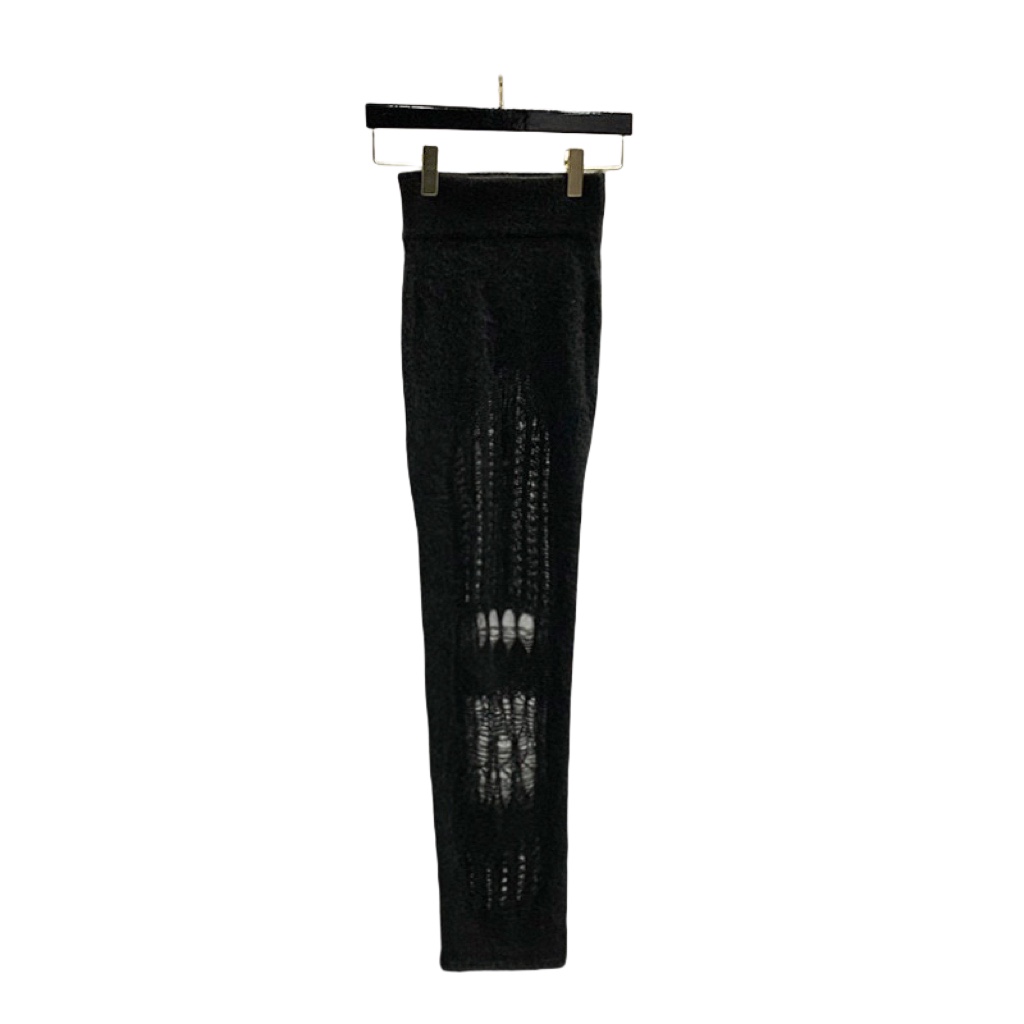 Rick Owens Ziggy Ripped Knitted Skirt - DopestKickz