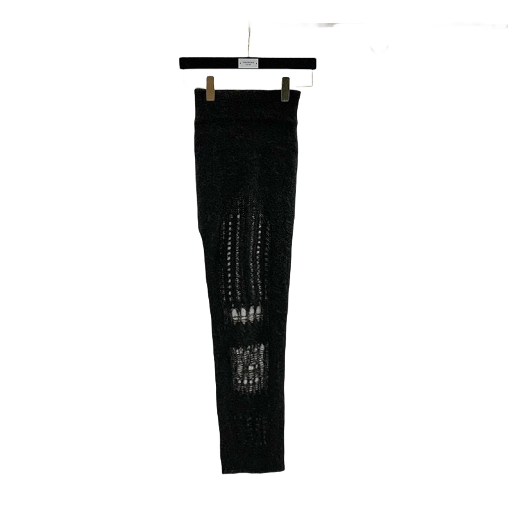 Rick Owens Ziggy Ripped Knitted Skirt - DopestKickz