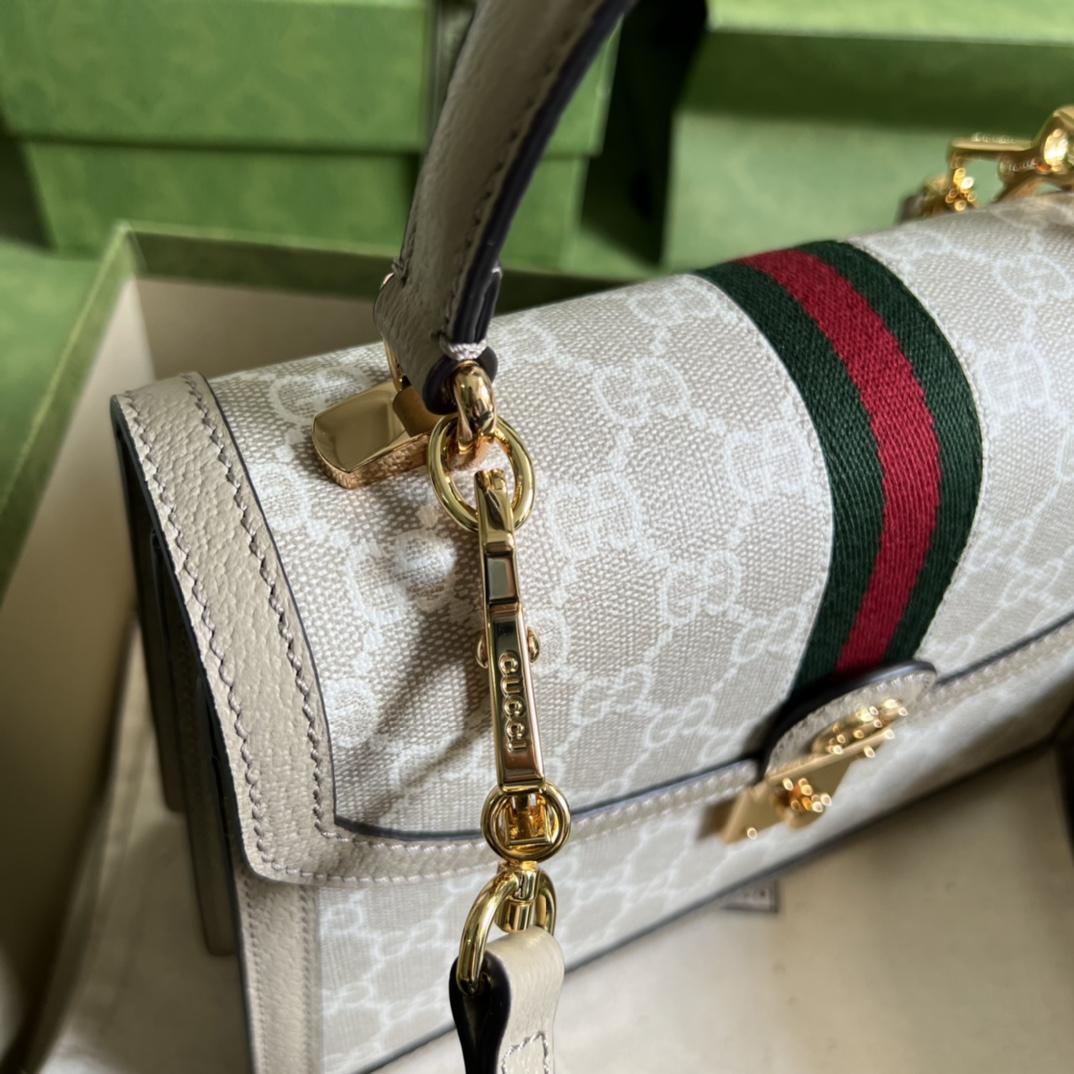 Gucci Ophidia GG Small Top Handle Bag(25-17.5-7cm) - DopestKickz