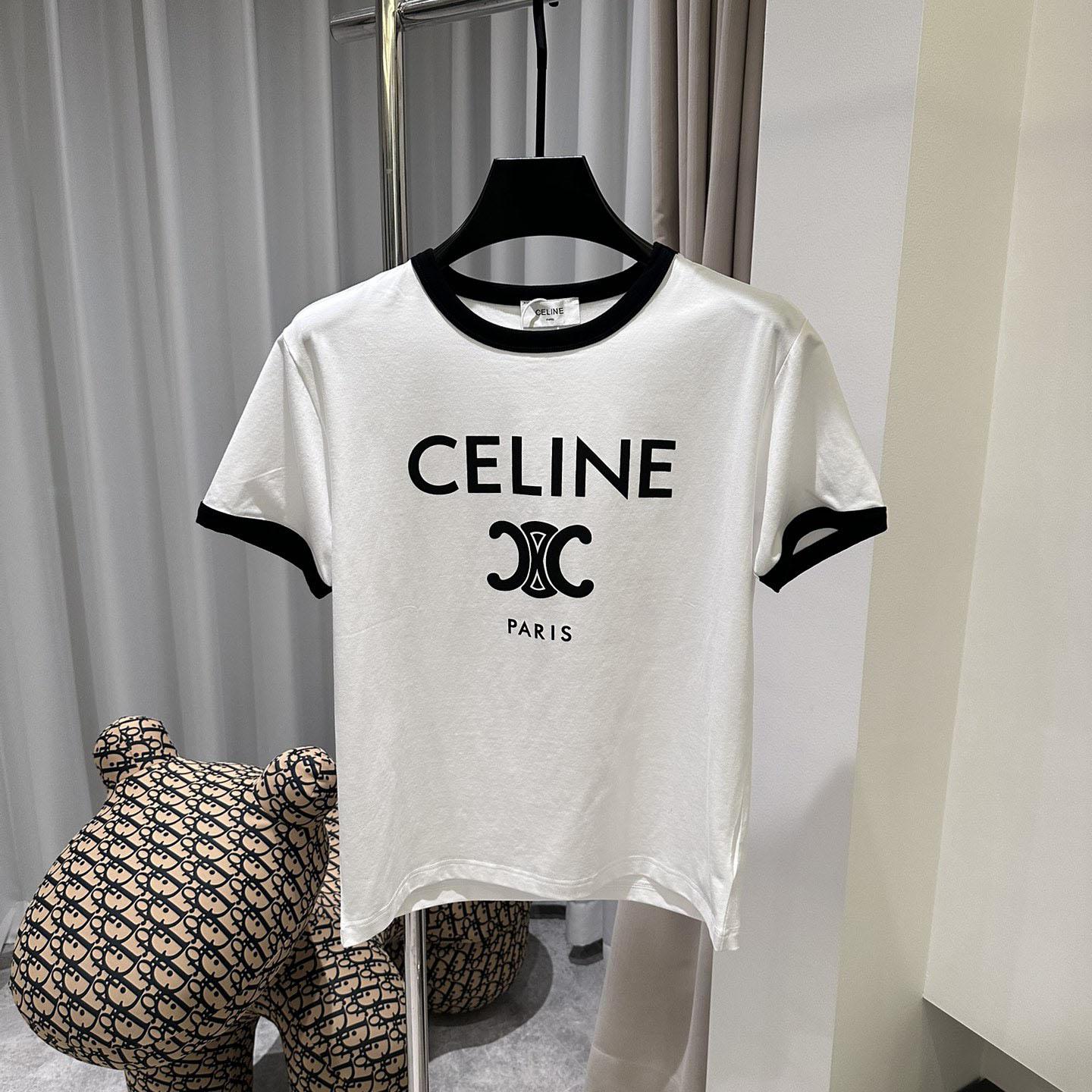 Celine Paris T-shirt In Cotton Jersey - DopestKickz