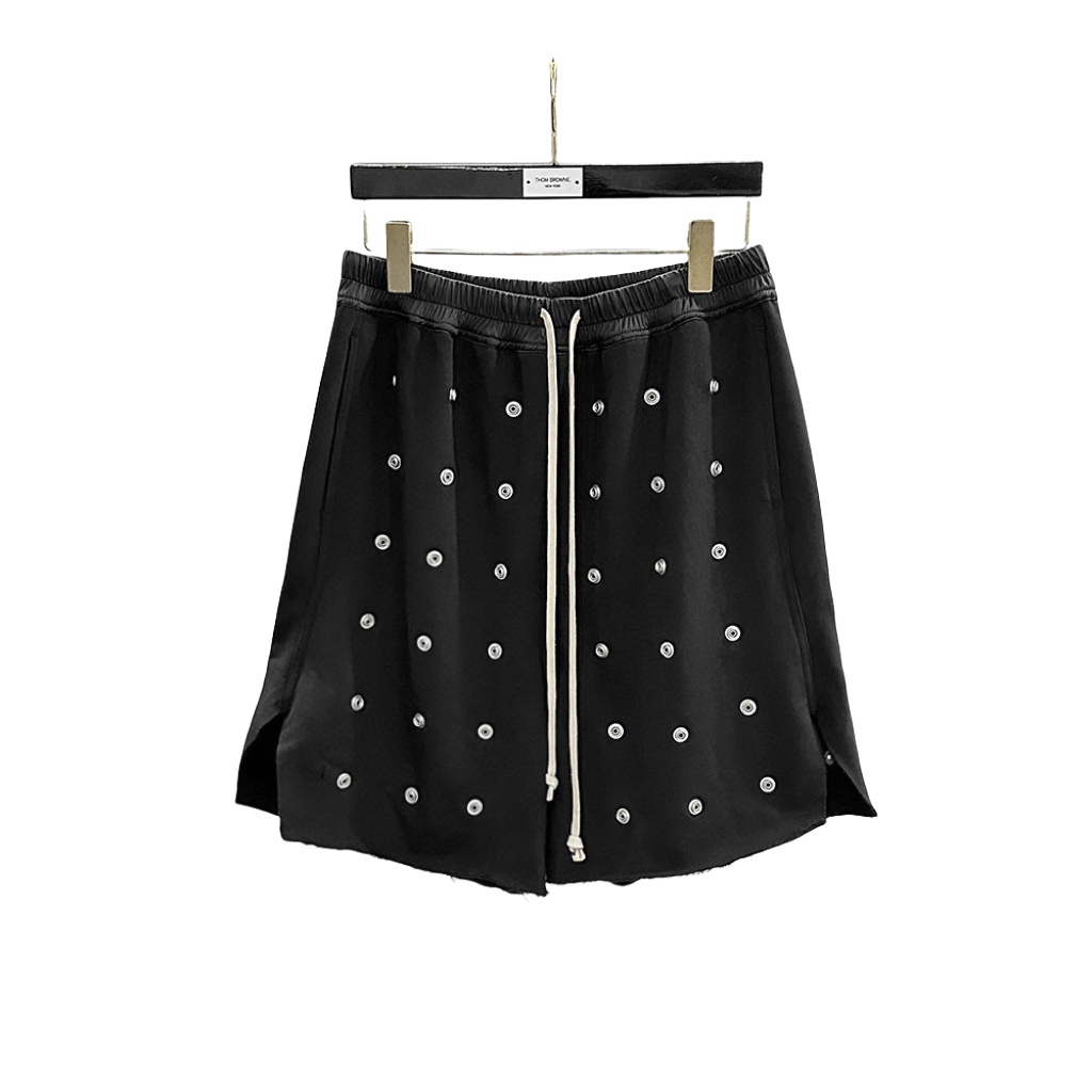 Rick Owens DRKSHDW Embellished Cotton Shorts - DopestKickz