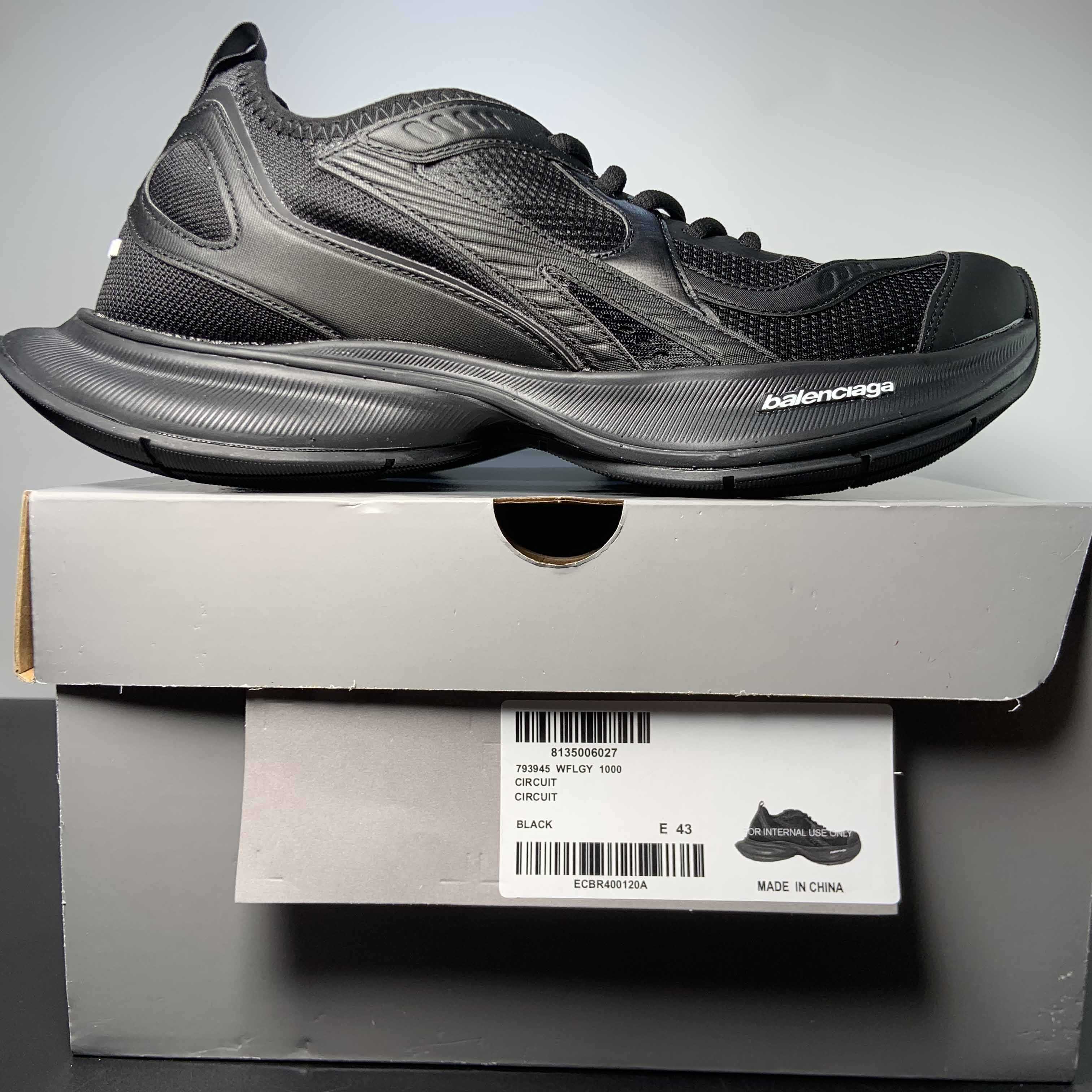 Balenciaga Circuit Sneaker In Black  - DopestKickz