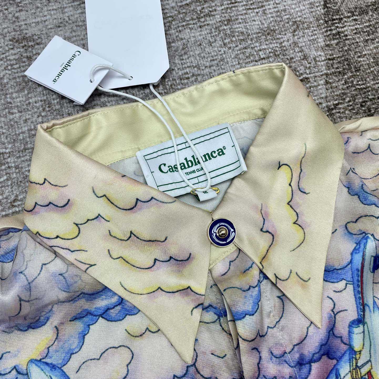 Casablanca Graphic-Print Silk Shirt  CA3464 - DopestKickz