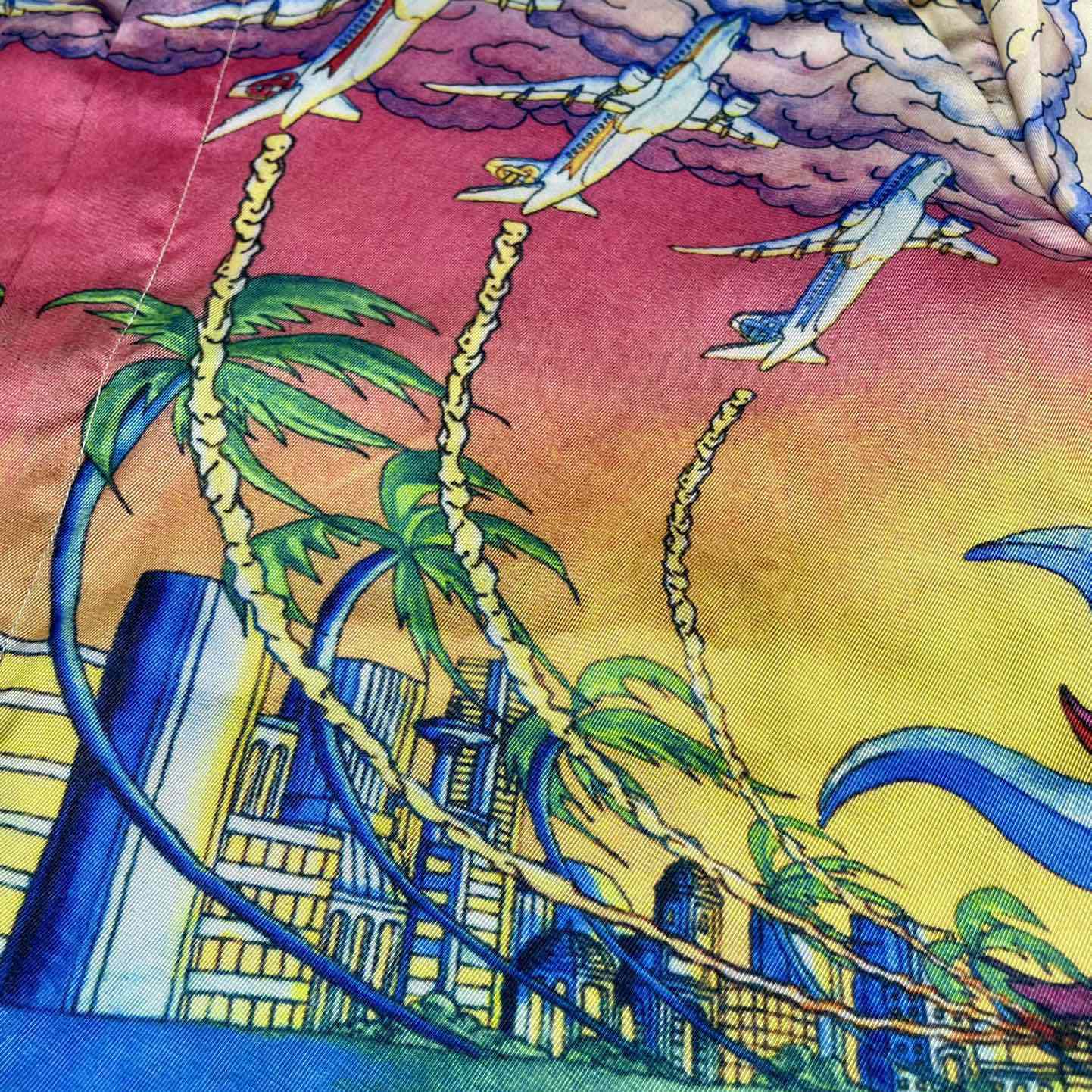 Casablanca Graphic-Print Silk Shirt  CA3464 - DopestKickz