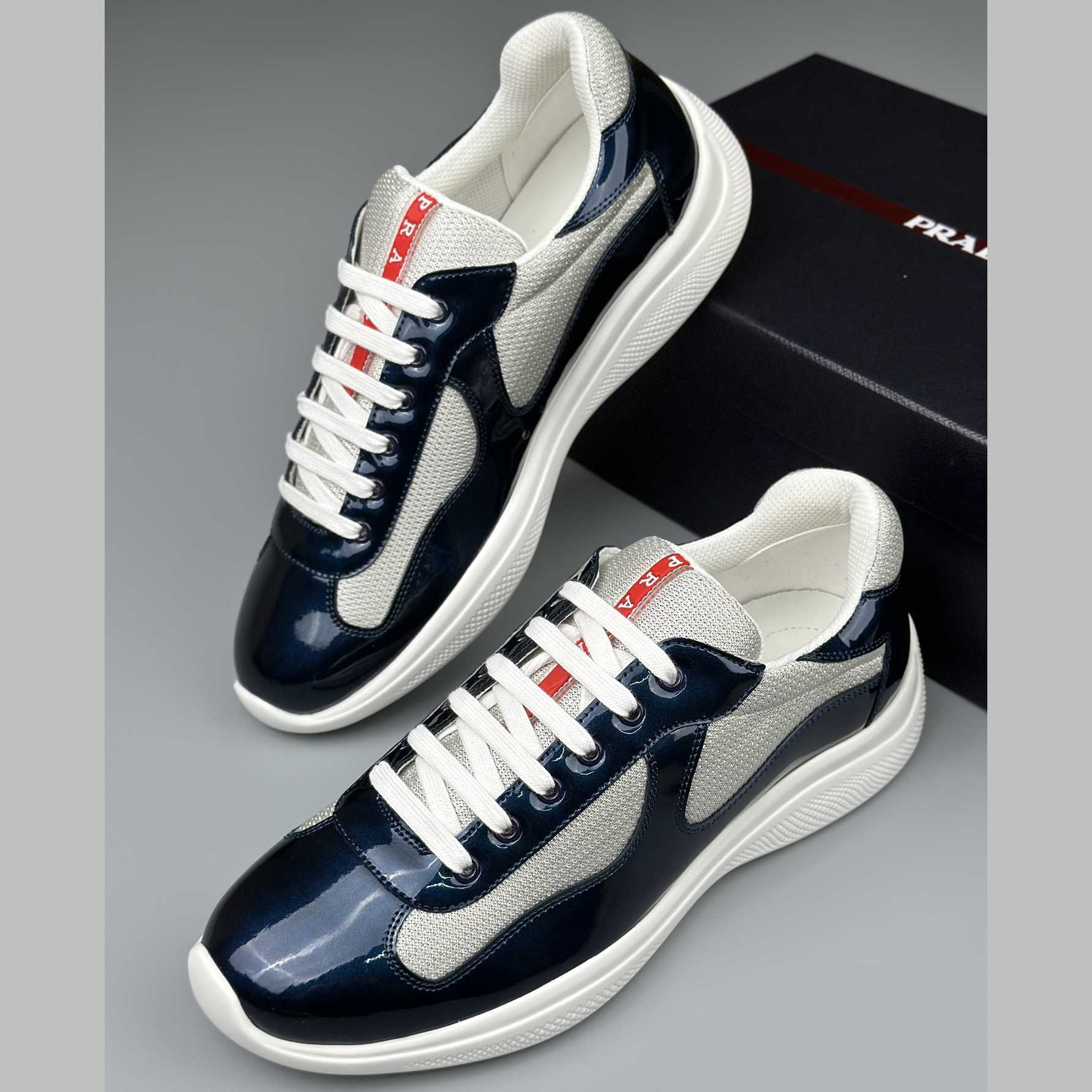 Prada America's Cup Biker Fabric Sneakers - DopestKickz