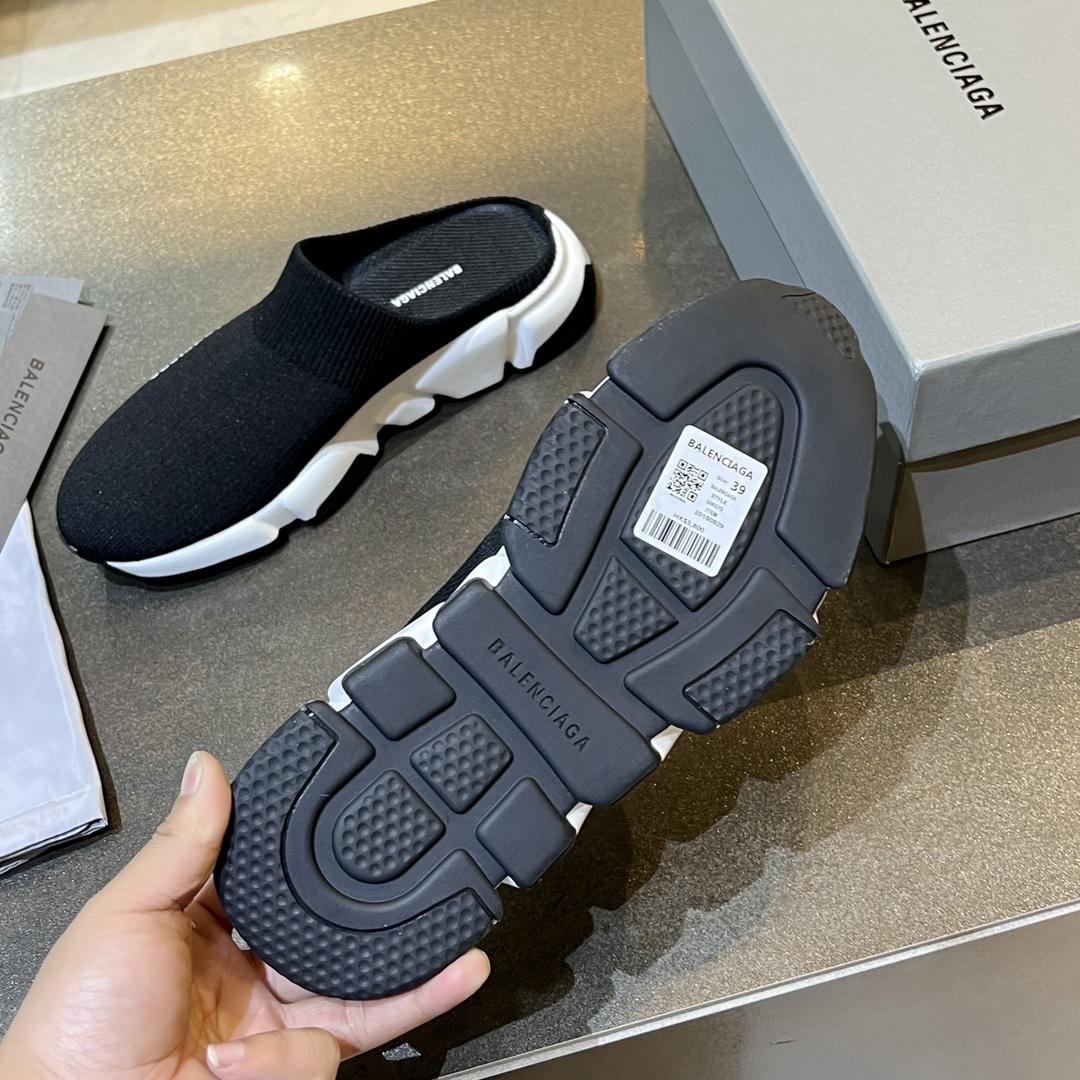 Balenciaga Speed Knitted Mule Sneakers - DopestKickz