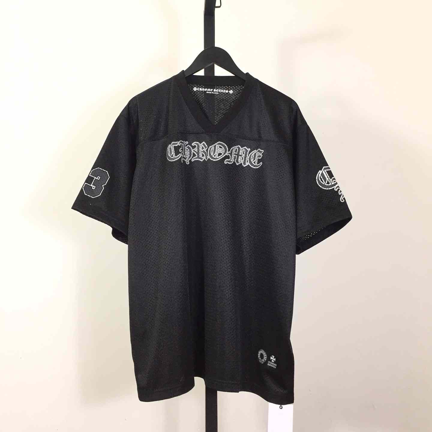 Chrome Heart Sports Mesh Warm Up Jersey Black - DopestKickz