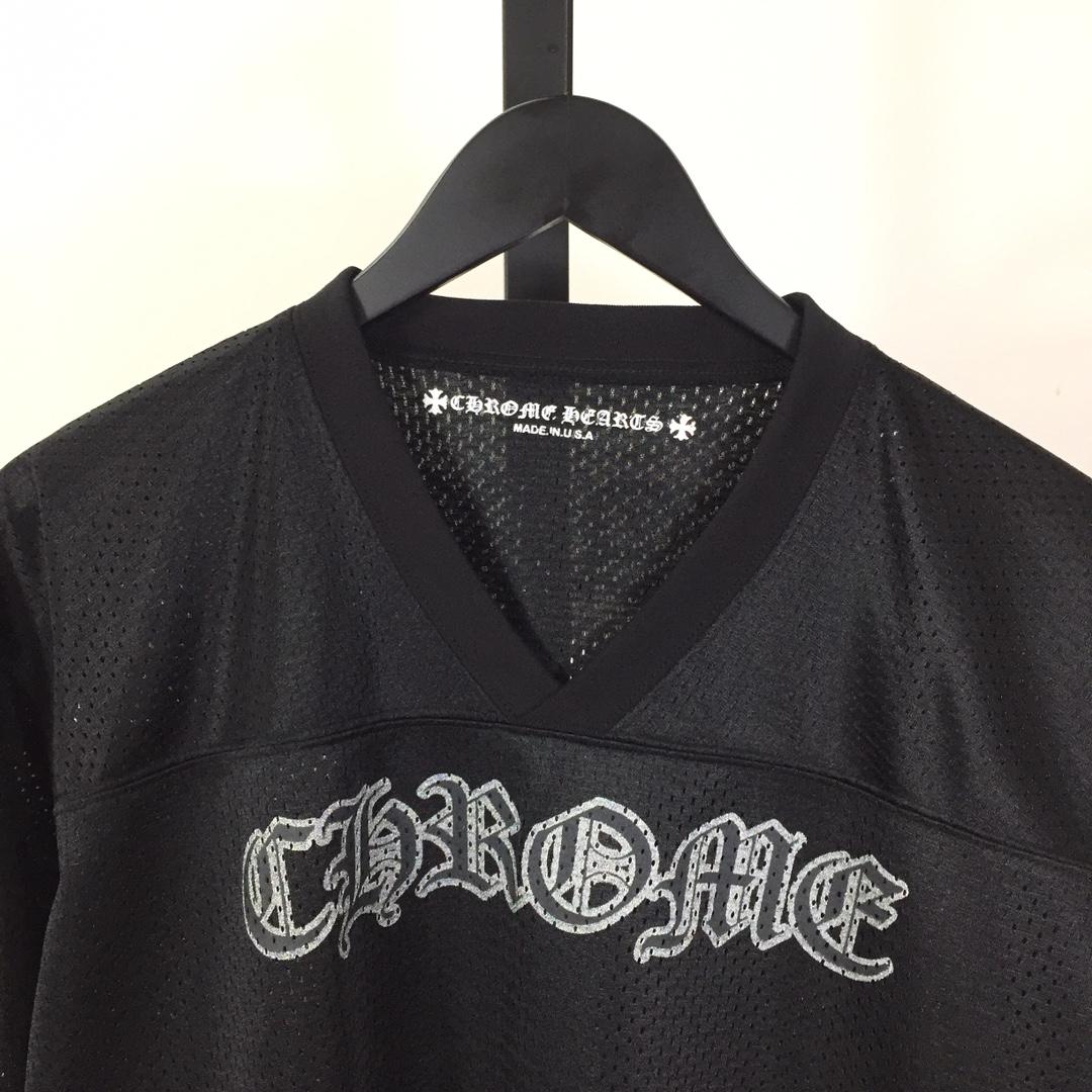 Chrome Heart Sports Mesh Warm Up Jersey Black - DopestKickz