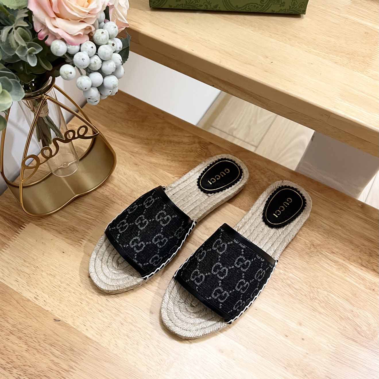 Gucci Women's Slide Espadrille  - DopestKickz