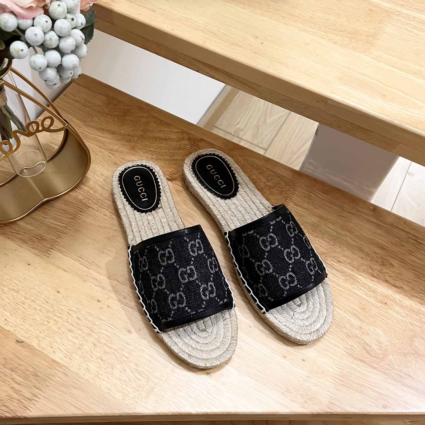 Gucci Women's Slide Espadrille  - DopestKickz