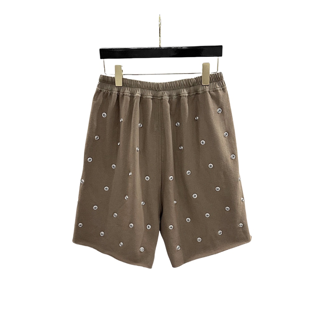 Rick Owens DRKSHDW Embellished Cotton Shorts - DopestKickz