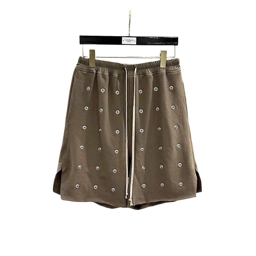 Rick Owens DRKSHDW Embellished Cotton Shorts - DopestKickz