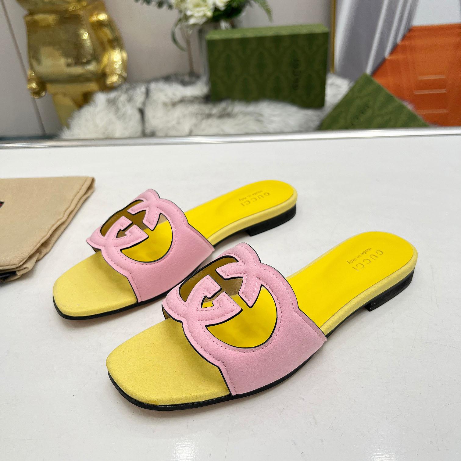 Gucci Women's Interlocking G Cut-out Sandal - DopestKickz