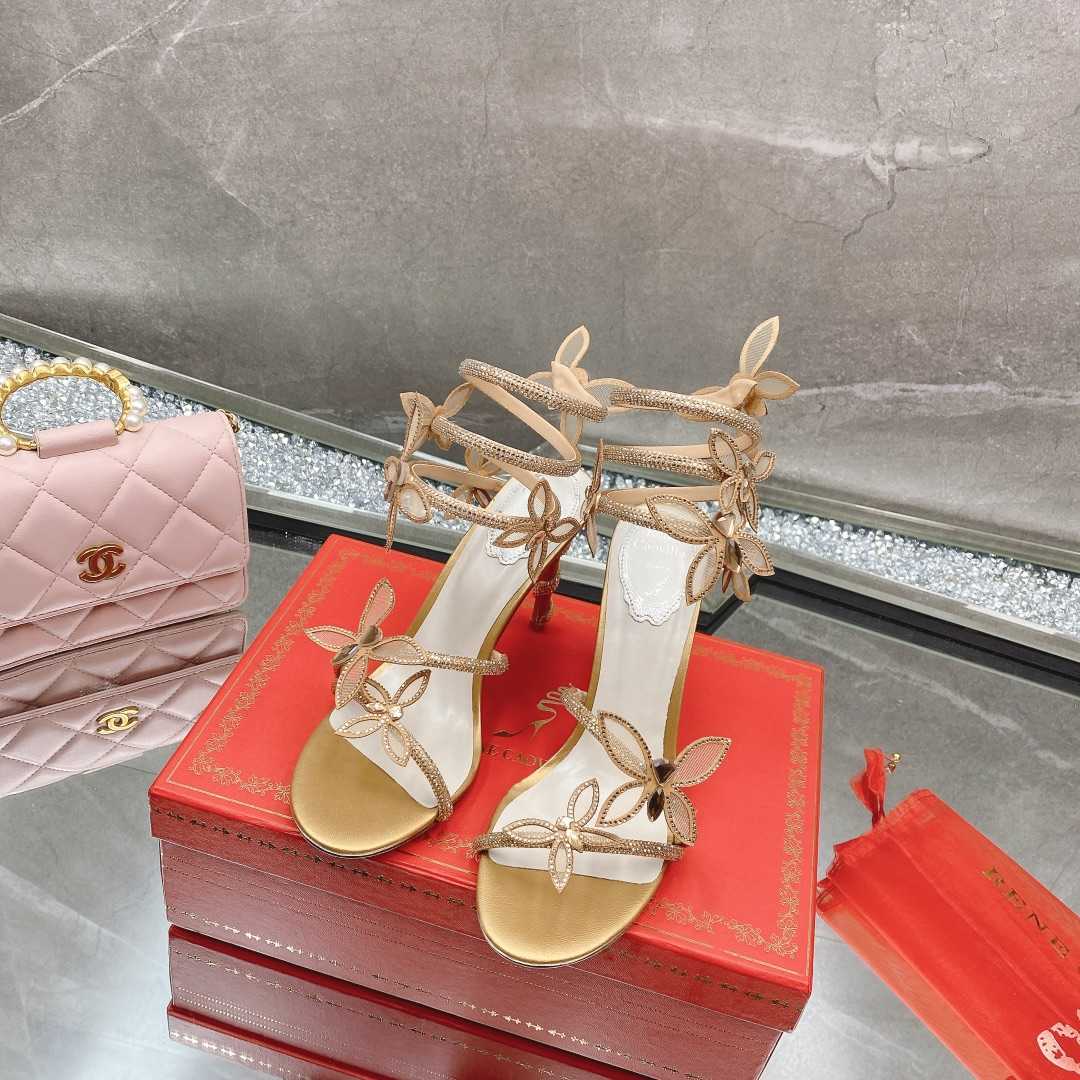 Rene Caovilla Butterflies Crystal-embellished High Sandals    95mm - DopestKickz