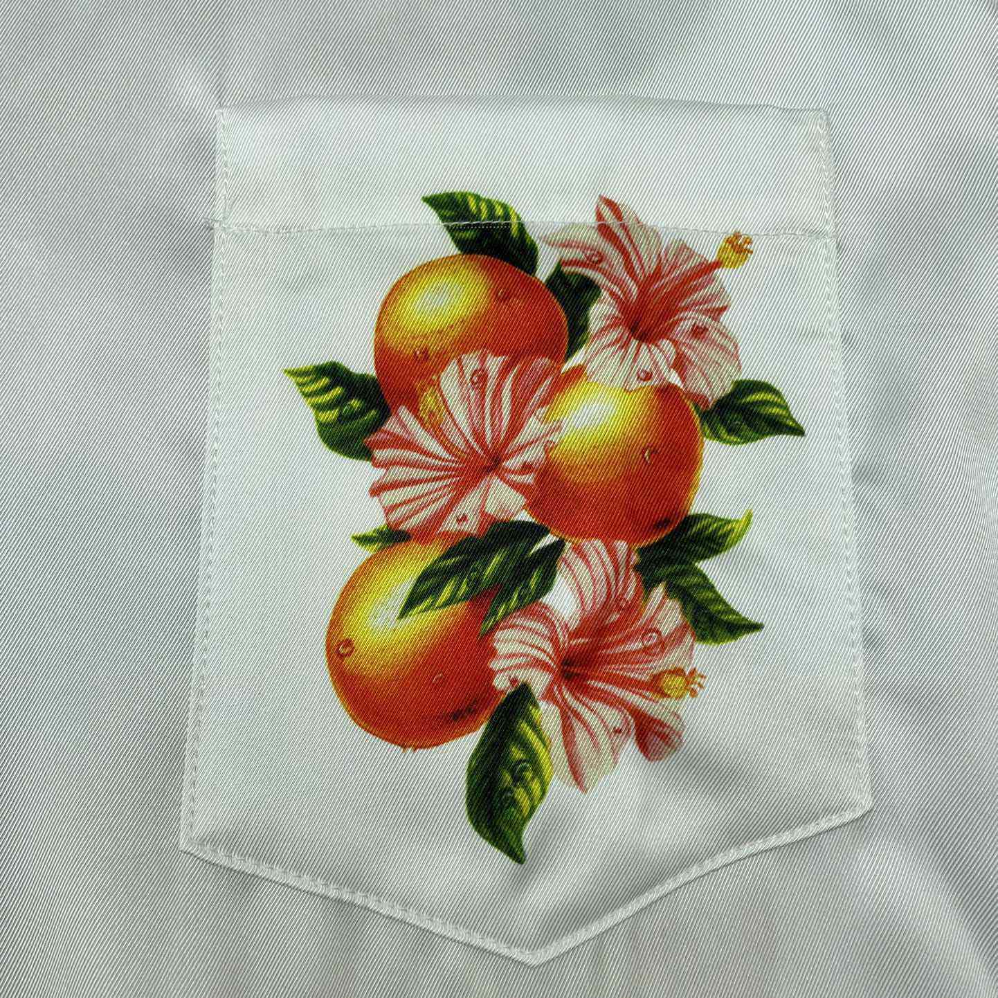 Casablanca Oranges L’amour En Fleur Silk Shirt   CA3461 - DopestKickz