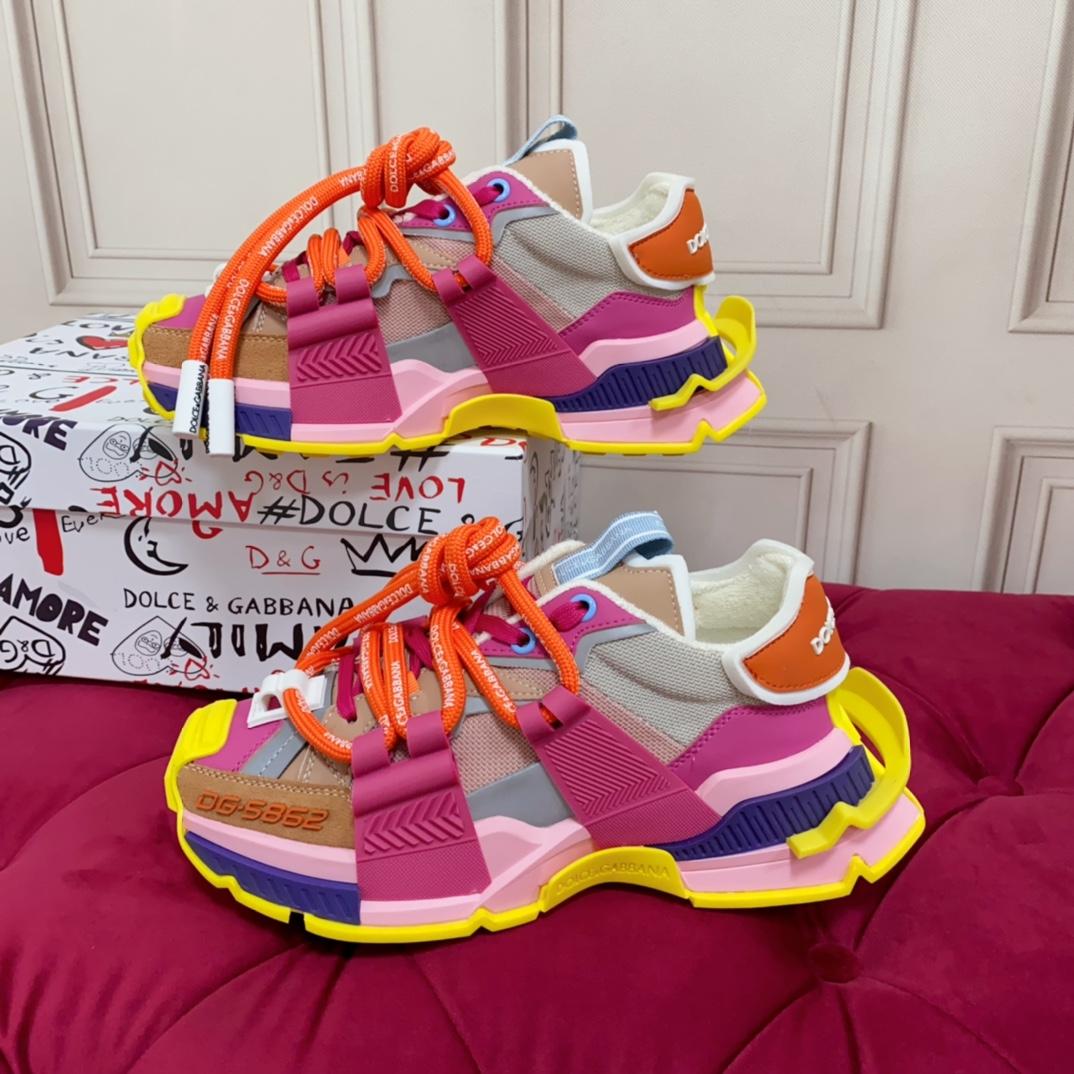 Dolce & Gabbana Chunky Sole Colour-block Sneakers - DopestKickz