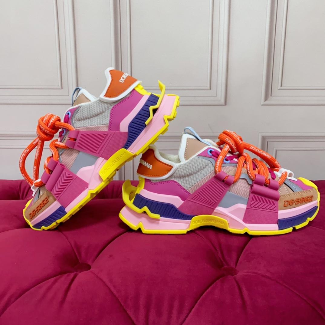 Dolce & Gabbana Chunky Sole Colour-block Sneakers - DopestKickz