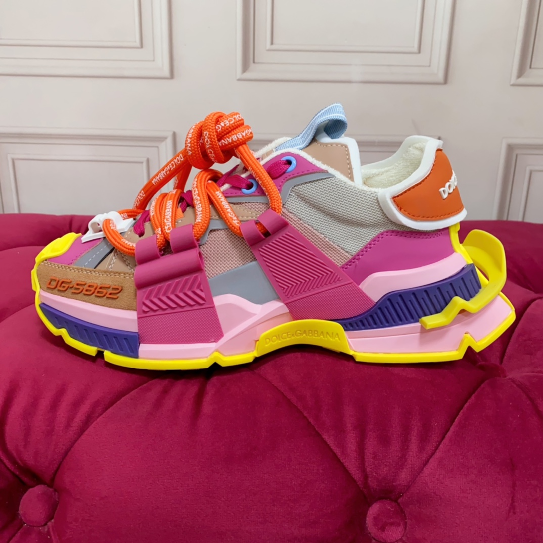 Dolce & Gabbana Chunky Sole Colour-block Sneakers - DopestKickz