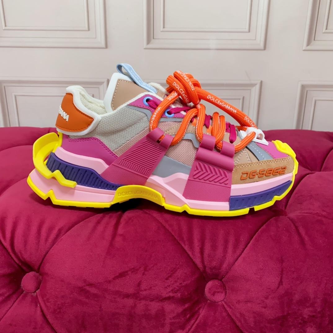 Dolce & Gabbana Chunky Sole Colour-block Sneakers - DopestKickz